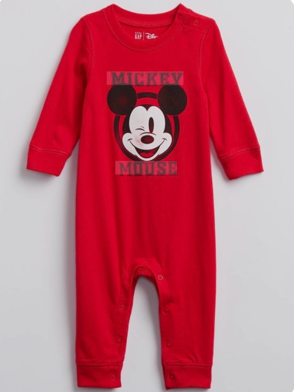 Disney Red Mickey Mouse Graphic Footie